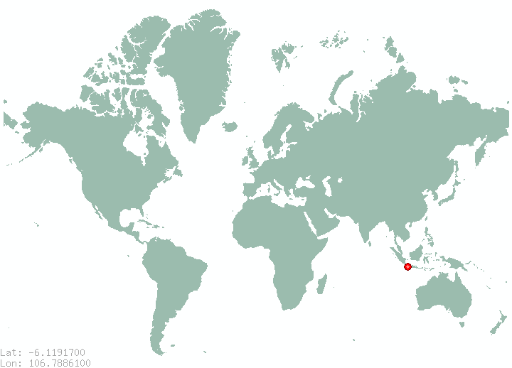 Pluit in world map