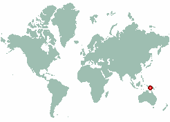 Agats in world map