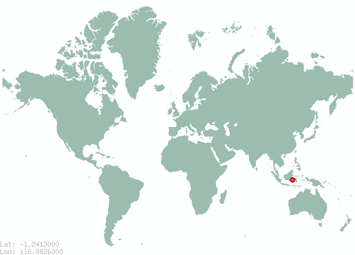 Rumah Sangat Sederhana Damai in world map